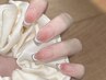 【Hand】人気NO.2 自爪大人気★チークxマグネットワンホンネイル6590