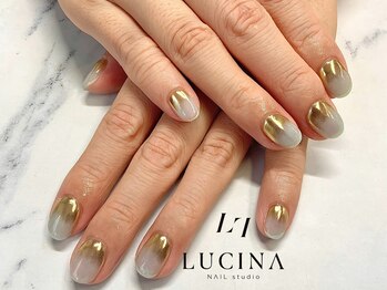 ネイルスタジオ ルキナ(LUCINA)/T-053 ミラーグラデーション