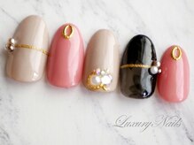 ラグジュアリーネイルズ アカバネ(Luxury Nails Akabane)/上品*テープアート