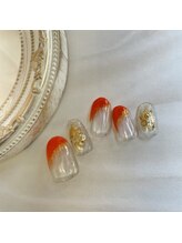 ボンドストリートビューティー 神戸長田店/斜めフレンチアートネイル