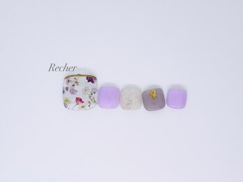 ネイルサロンリシェ 烏丸御池(Recher)/ボタニカルなデザイン