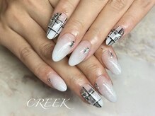 クリーク(CREEK)/グラデーションチェックスカルプ