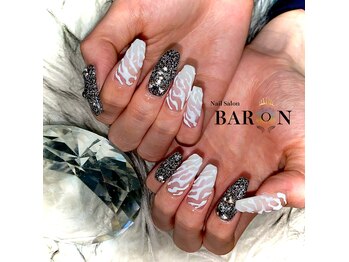バロン 心斎橋店(BARON)/ジェルネイル ☆ゼブラネイル