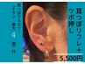 耳リフレクソロジー◇上品◇耳つぼパールジュエリー最大４つ付¥5500