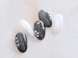モノクロ☆パール☆透明感クリア