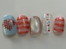 ネイルメゾン 天神店(NAIL MAISON)/ハートピンクボーダーマグ¥8000