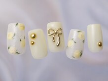 ジェミーネイル シンジュク(Jemiy nail shinjuku)/もやもやバラリボン¥8480