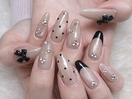 〇ドットｘリボンデザイン