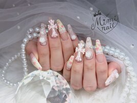 レース花柄×クロム