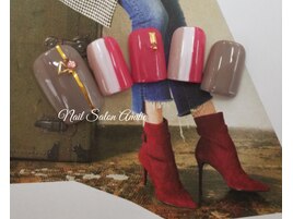 オシャレストライプfootネイル