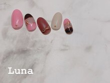 ネイルアンドまつ毛エクステ ルーナ イオン相模原店/定額10500　デザインネイル