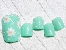 チェリーズネイル(Cherrys Nail)/フラワー ドット フットネイル