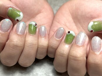 レガーロ(Regalo)/メロンクリームソーダネイル