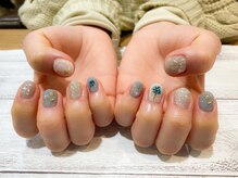 ネイルアルケー(Nail ARCHE)/フラワー×ニュアンスネイル