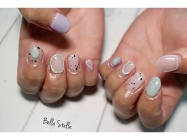 ニュアンス☆大理石風ネイル