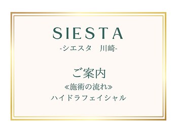 シエスタ(SIESTA)/ハイドラフェイシャル施術の流れ