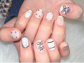 リボン　アートネイル