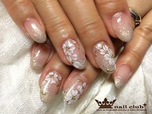 ネイルクラブ(nail club)/大人の桜ネイル