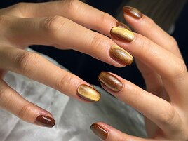 【人気】色＋マグネットネイル