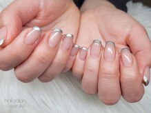 ミラーフレンチネイル