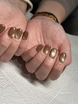 モツヲネイル(motsu.O! NAIL)/ダスティーブラウンマグデザイン