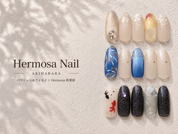 エルモサ 秋葉原(Hermosa)/夏ネイル/お花ネイル/金魚/花火