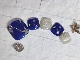 冬　フット　スター　キラキラ