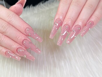 エムネイル(M-Nail)/★韓国風ちゅるんピンクネイル★