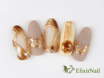 エリクサーネイル 神田(Elixir Nail)/ハンドやり放題/クーポン使用