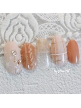 たゆ ネイル(たゆnail)/チェックぷっくりニットネイル