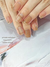 チェックネイル