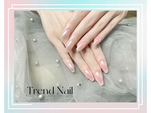 トレンドネイルスタジオ(Trend Nail Studio)/ワンカラーオーロラの長さ出し