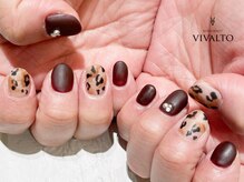 ワールド ビューティ ヴィヴァルト 宝塚店(WORLD BEAUTY VIVALTO)/レオパード/秋ネイル
