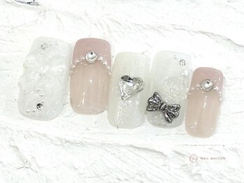 ネイルメゾン 池袋店(NAIL MAISON)/フレンチリボン¥10550
