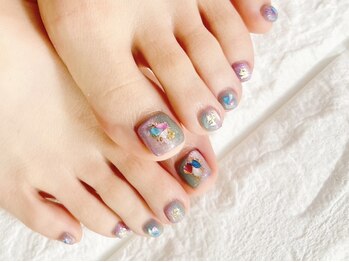 リコリコネイル(Riko Riko Nail)の写真/＼夏のオシャレは足元から☆／サンダル映えするフットネイルは“Riko Riko Nail”にお任せください♪