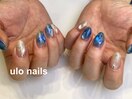 海、光、透明感のブルーネイル