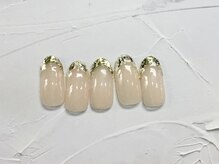 ネイルアンドまつげ リュフェール 五反田(Nail Lufaire)/キラキラフレンチ