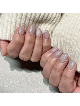 ビーカラフル 渋谷店(Becolorful)/シンプルマグネットネイル