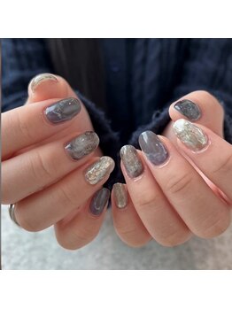 リノ 大阪本町店(lino)/奥行きネイル