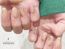 ワールド ビューティ ヴィヴァルト 宝塚店(WORLD BEAUTY VIVALTO)/秋ネイル/ミラーネイル