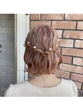 アジル(asile)/ハーフアップアレンジ　