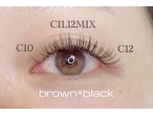 ネイルアンドアイラッシュサロン ラポール(Rapport)/ブラウンカラーエクステ