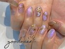マグネット×ミラーネイルアート