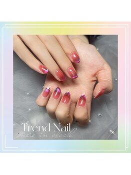 トレンドネイルスタジオ(Trend Nail Studio)/看板デザイン２色マグネットグラ