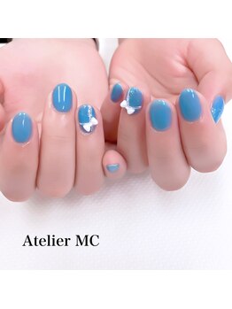 アトリエ エムシー 新富町(Atelier MC)/初回シンプルアートネイル