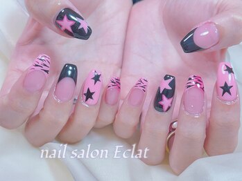 エクラ 横浜関内店(Eclat)の写真/SNSで話題のトレンドネイルも豊富にご用意◎お客様の指先を華やかに演出☆思い出に残る美しい指先に♪