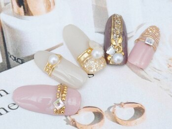 キュラス ネイルサロン(Culus nail salon)の写真/【当店1番人気☆シンプルArt5090円】バイオジェルでツヤ&モチ◎派手にしたい方にはArt10本6220円も！