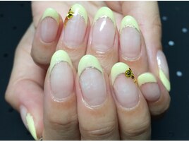 シンプルフレンチ☆アート付