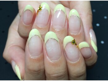 リエル(Riel)/シンプルフレンチ☆アート付