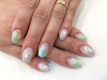 シャンネイルケアサロン(Shan Nail caresalon)/爽やかグリーンネイル